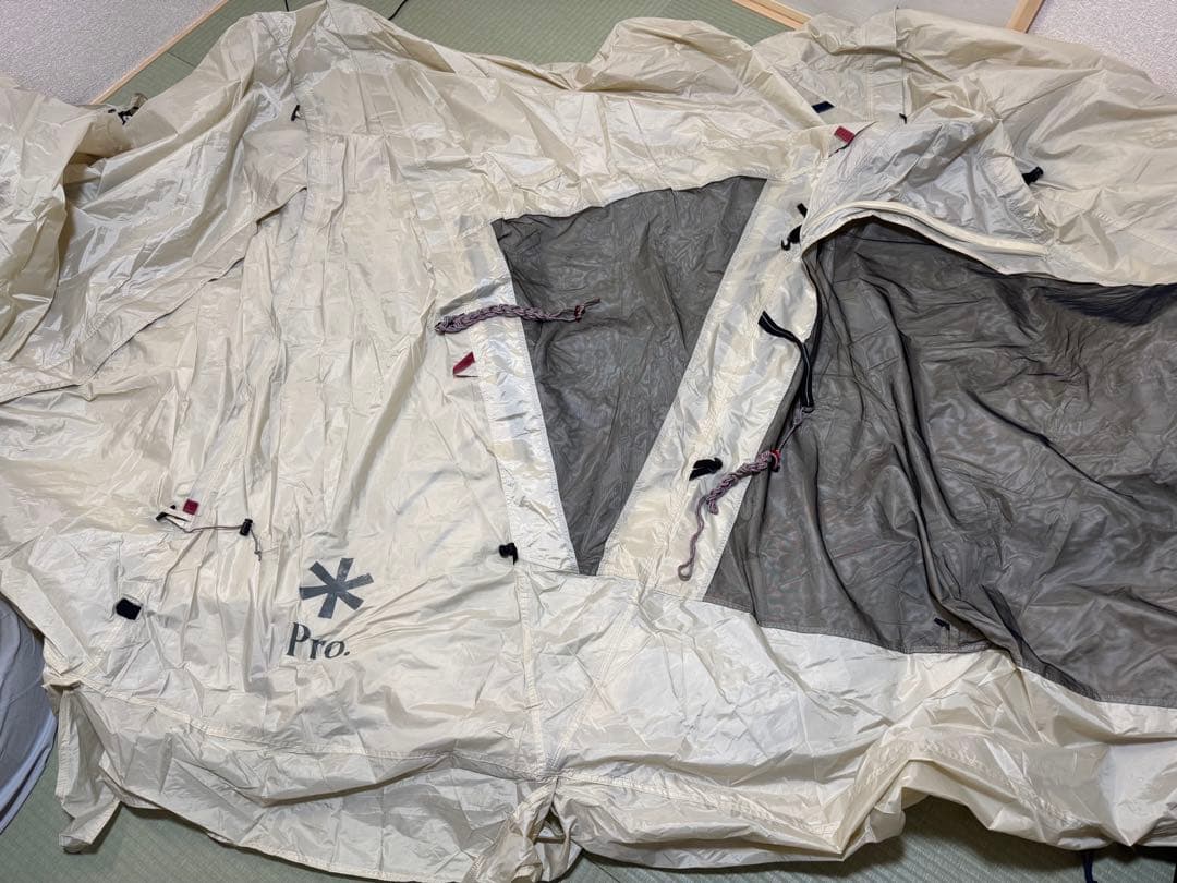 【試し張り】スノーピーク ドックドーム Pro.6 アイボリー グランドシート付