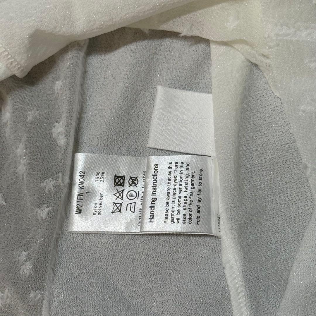 マメクロゴウチ mame kurogouchi シアートップス タートルネック