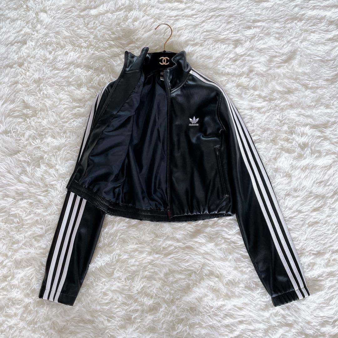 【アディダス】ファイヤーバード プレザー トラックトップ ブラック XSサイズ