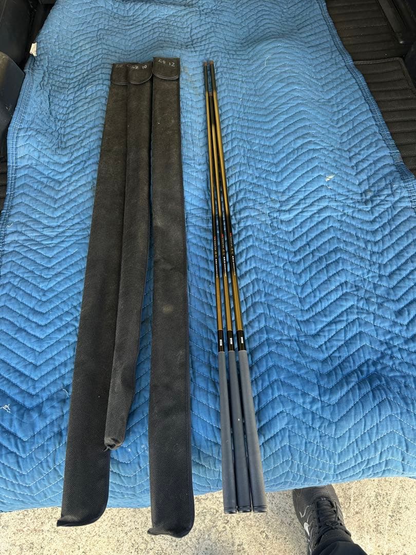 LCIA 清月　 9 10 12 尺ヘラブナ竿 ロッドケース付き