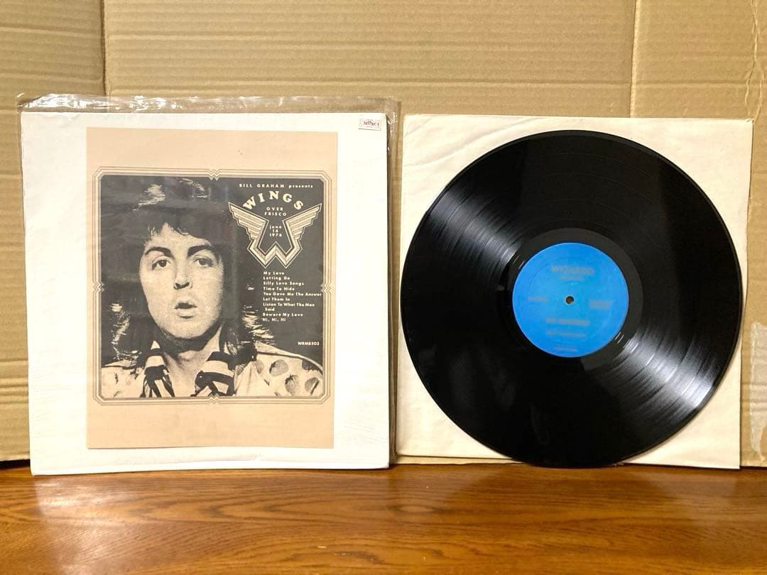 希少 ビンテージ 海賊盤 ポールマッカートニー WINGS レコード 当時物