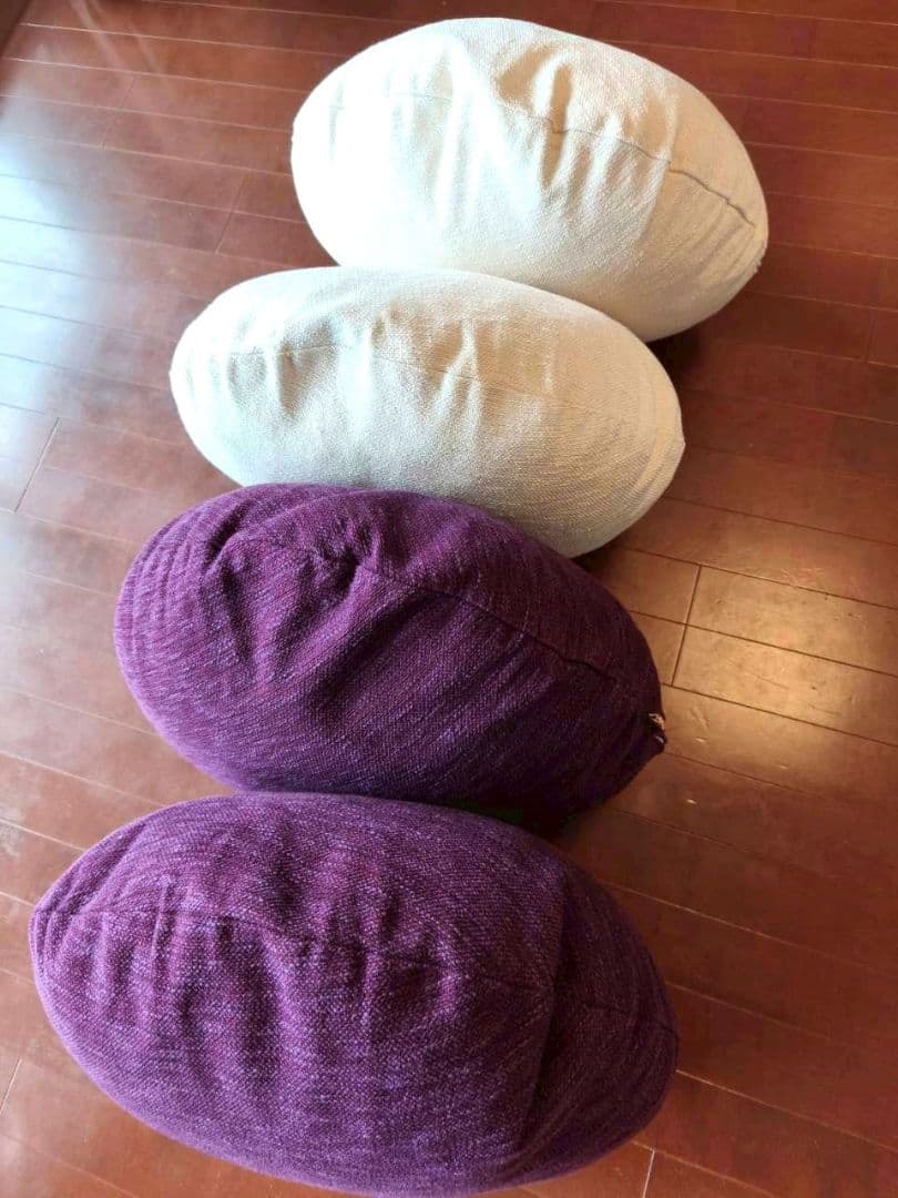 アクタス ACTUS 円形クッションカバー4枚クッション4個(フェザー)