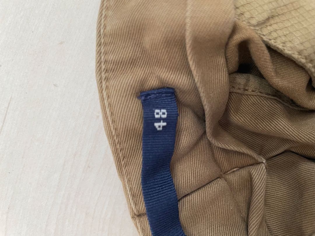 INCOTEXカーキ ワンプリーツ サイドアジャスター チノパン 48