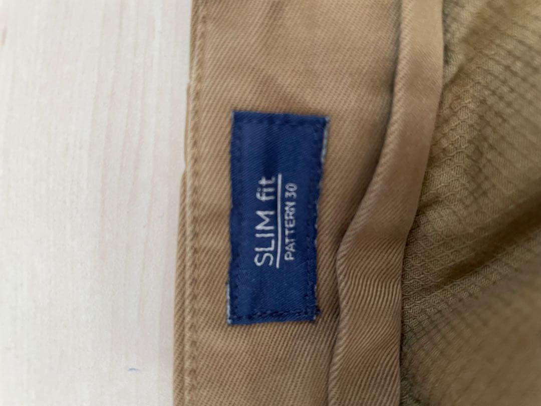 INCOTEXカーキ ワンプリーツ サイドアジャスター チノパン 48