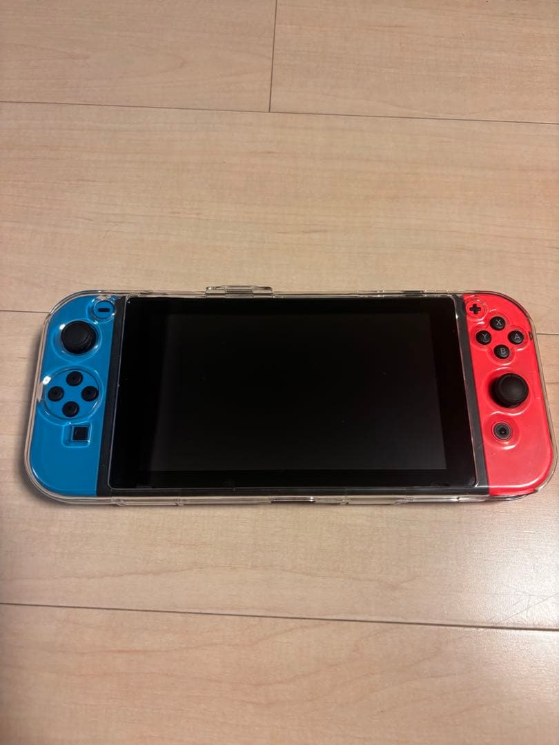 Nintendo Switch 本体 青赤 付属品付き　スヌーピーケース付き