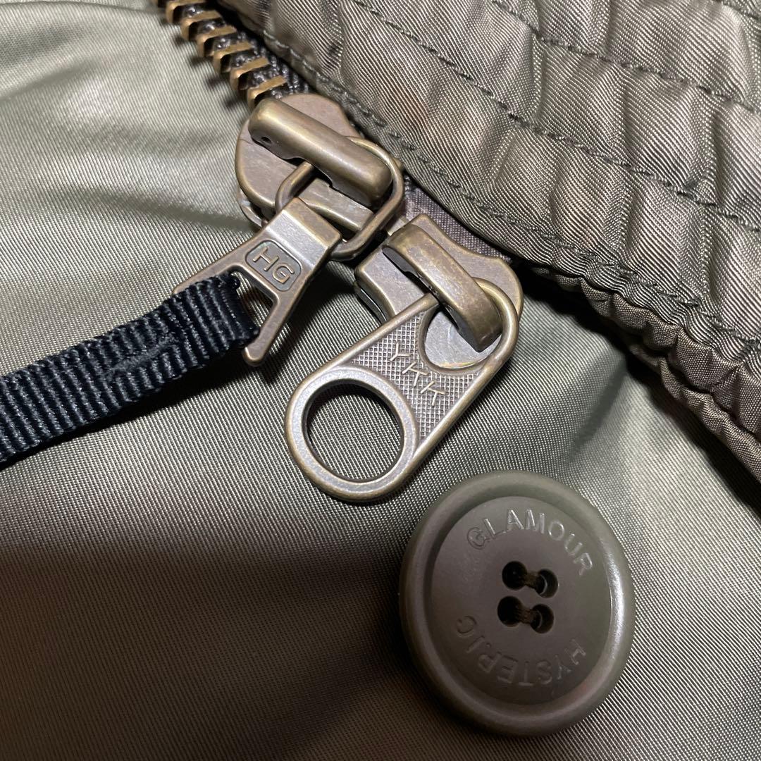 超美品 HYSTERIC GLAMOUR N-3B プリマロフト キムタク着 M