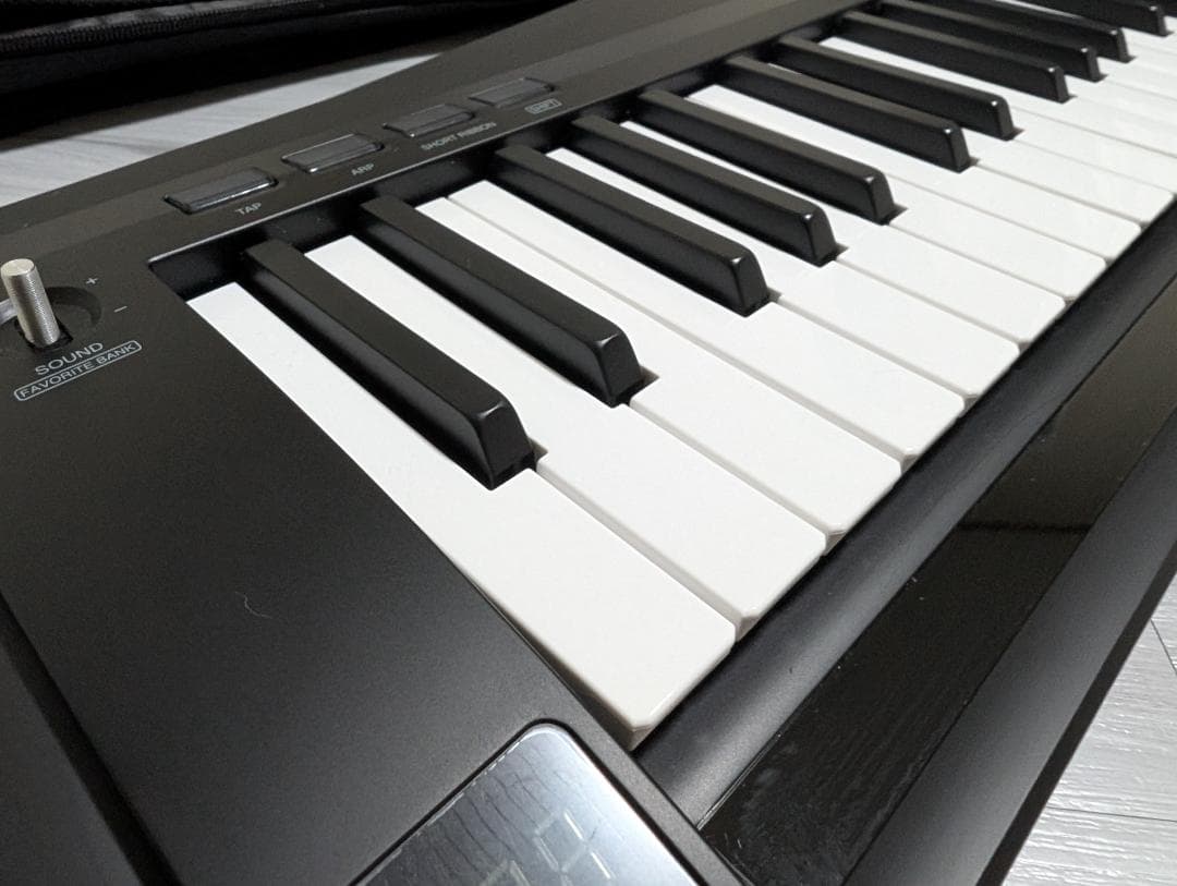 KORG ショルダーキーボード RK-100S 2 黒（５ｍシールド付き）美品