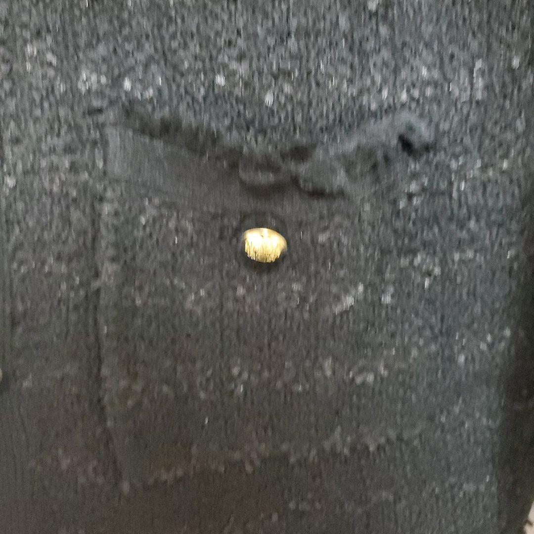 Whim Gazette ツイードニットジャケット　ブラック