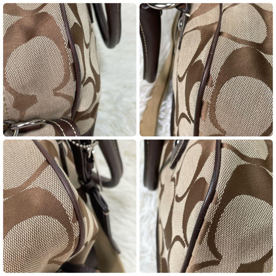 美品 COACH コーチ シグネチャー ボストンバッグ 2WAY F77179