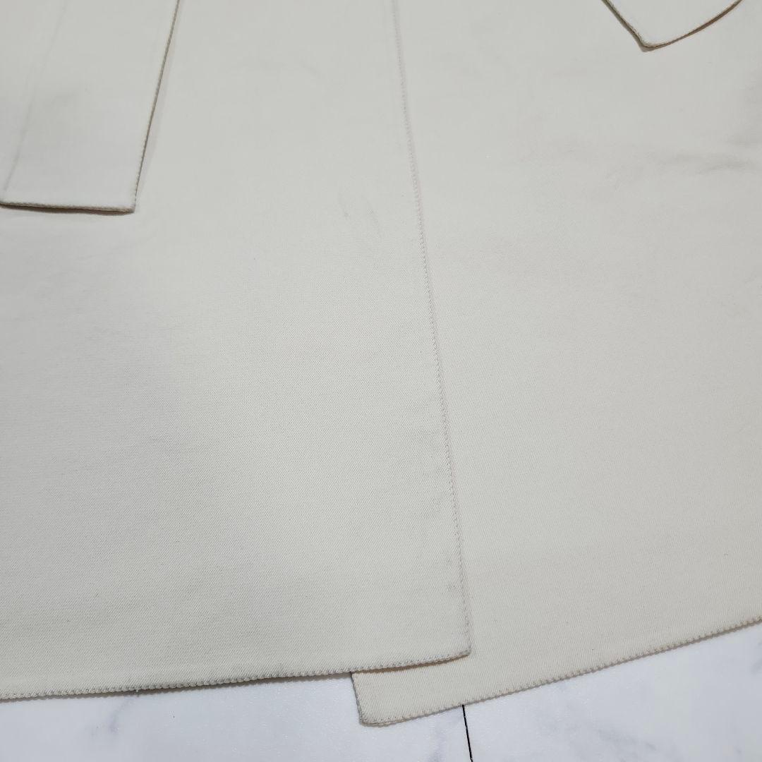 エストネーション　ダブルフェイスリバーコート　ロング　ウエストベルト　38