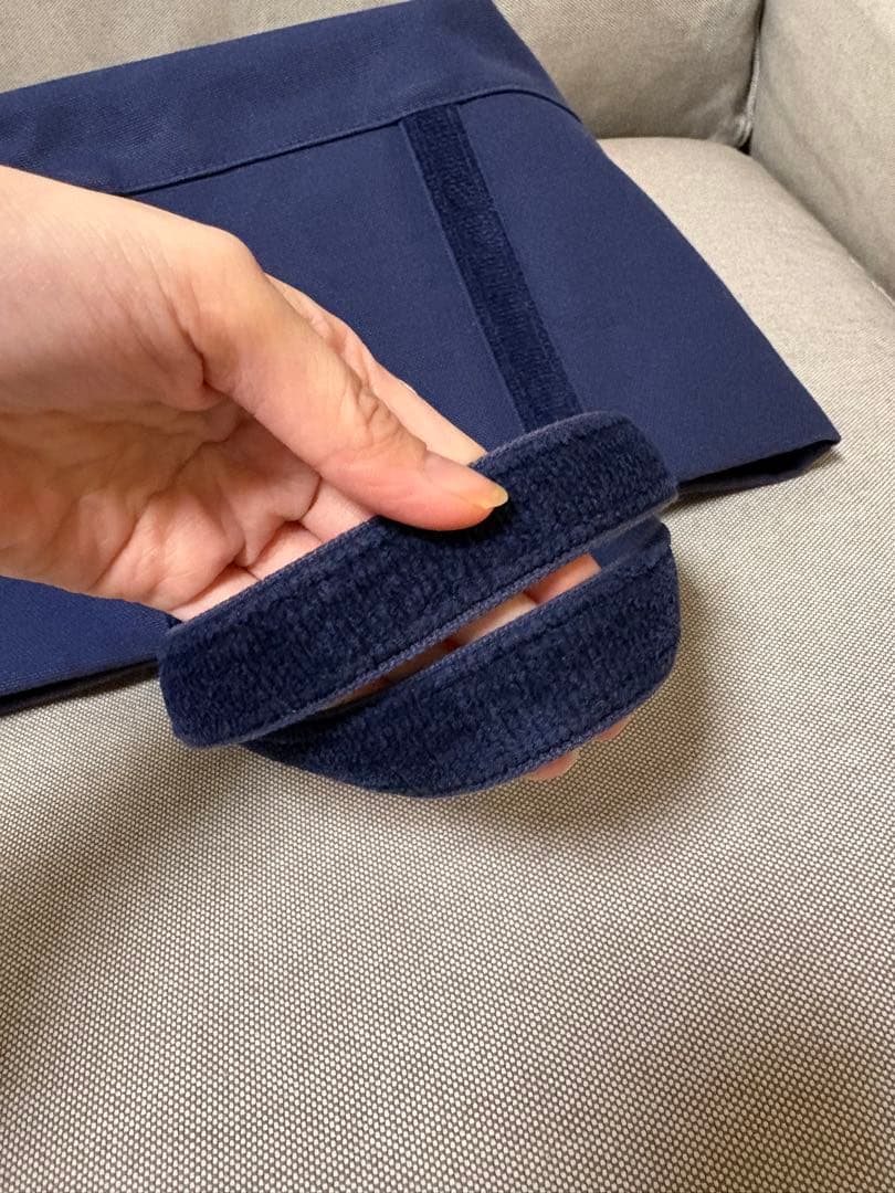 ラブラリーバイフェイラー　オールドテディワッペントートバッグ　ネイビー　小