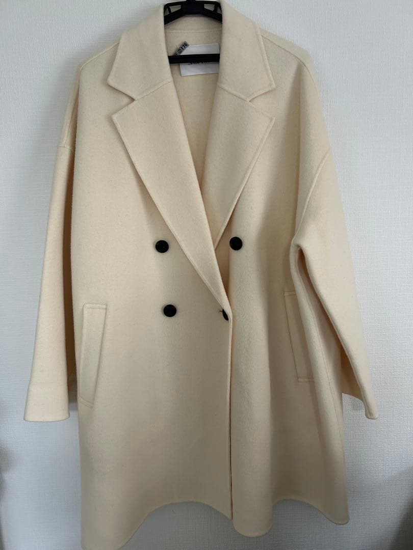 【24AW】Mila Owen ワイドシルエットダブルブレストコート