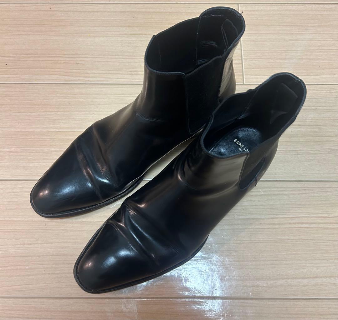 サンローランパリ　ワイアットチェルシーブーツ