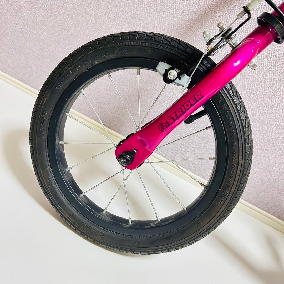 【極美品】STRIDER 14Xストライダー キッズバイク フューシャピンク