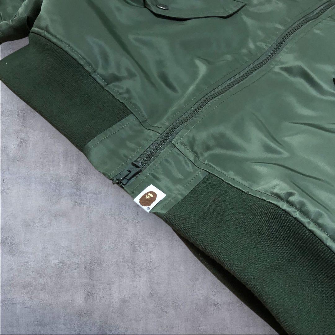 A BATHING APE アベイシングエイプ　MA-1 フライトジャケット　M
