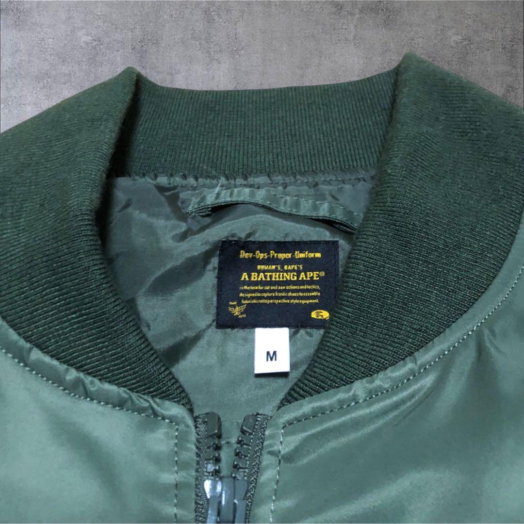 A BATHING APE アベイシングエイプ　MA-1 フライトジャケット　M