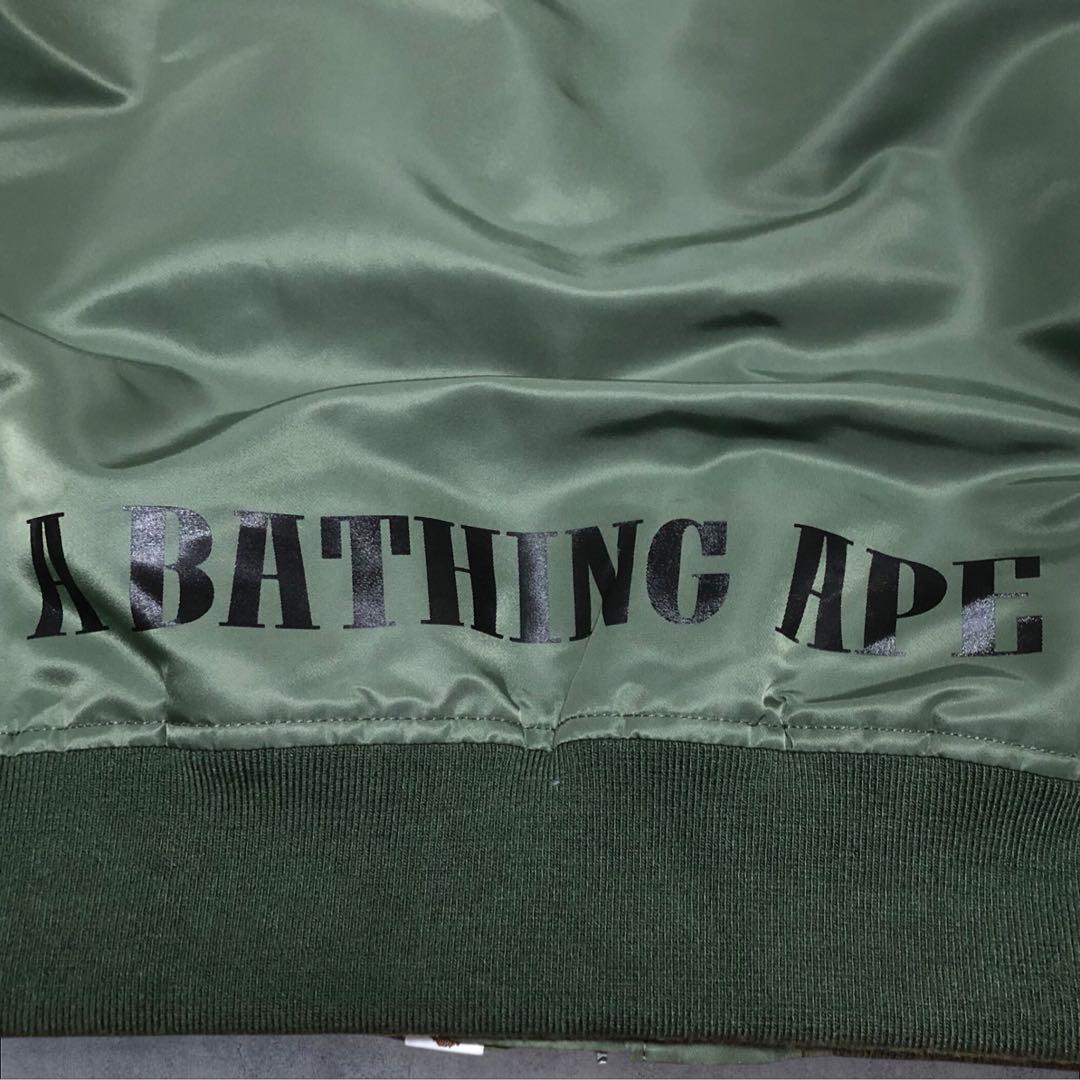 A BATHING APE アベイシングエイプ　MA-1 フライトジャケット　M