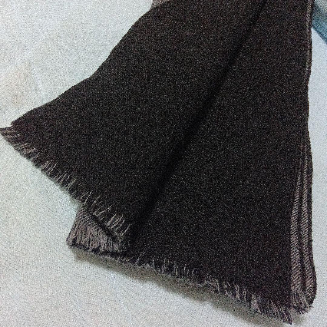 【美品】GUCCI　GG柄　GGパターン　マフラー　グレー✕黒　ITALY製