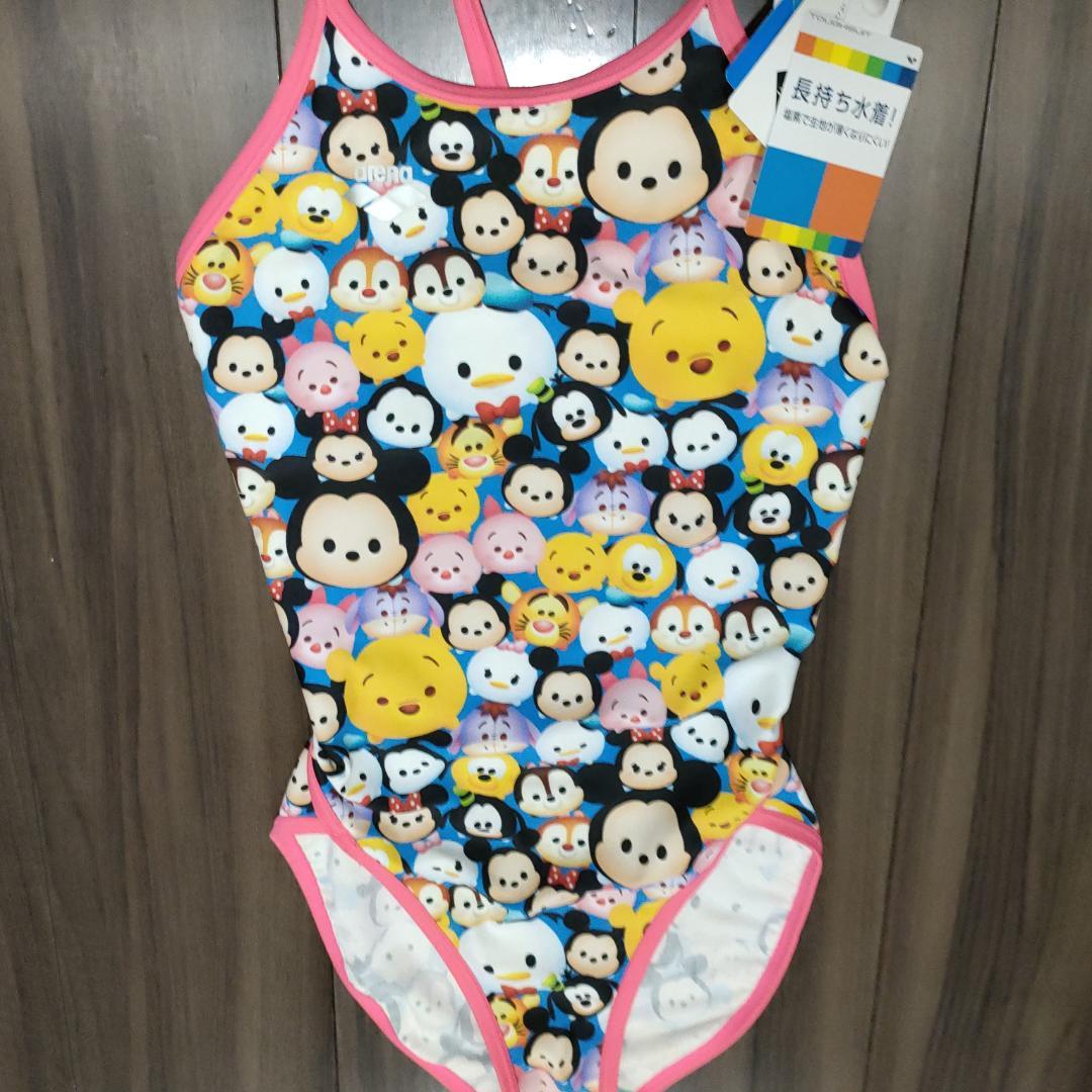 最終価格 新品 アリーナ 競泳 水着 ツムツム Oサイズ 数量限定 レア物