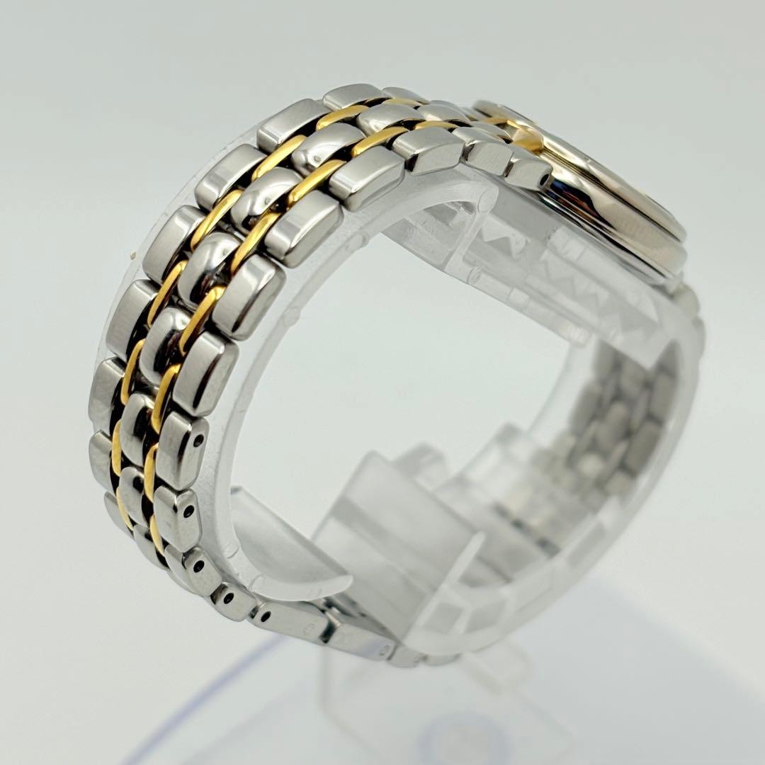 極美品 新品電池 SEIKO 腕時計 エクセリーヌ レディース コンビ ラウンド