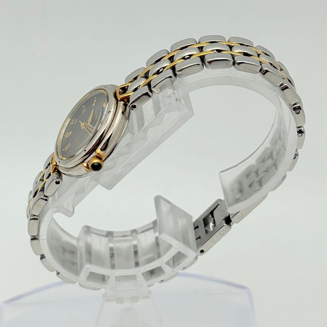 極美品 新品電池 SEIKO 腕時計 エクセリーヌ レディース コンビ ラウンド