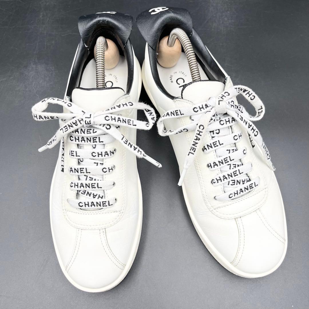 美品✨ シャネル ココマーク サイドロゴ レディース スニーカー