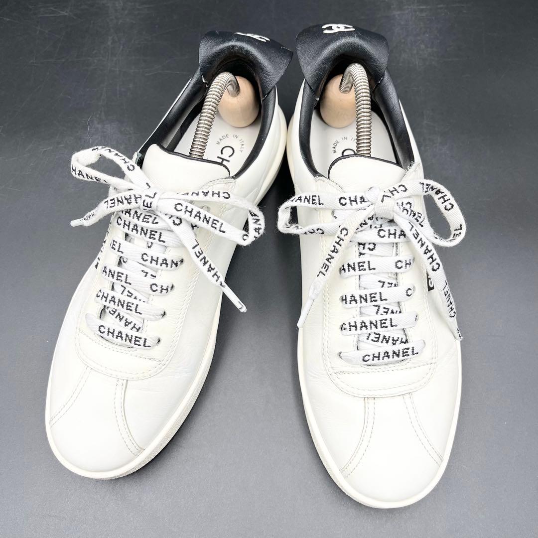 美品✨ シャネル ココマーク サイドロゴ レディース スニーカー
