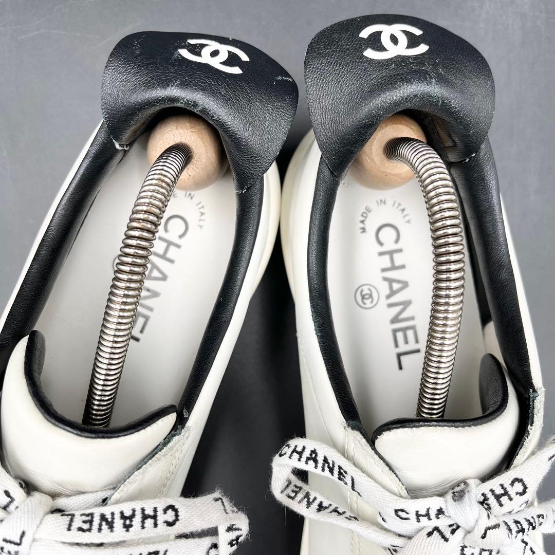 美品✨ シャネル ココマーク サイドロゴ レディース スニーカー