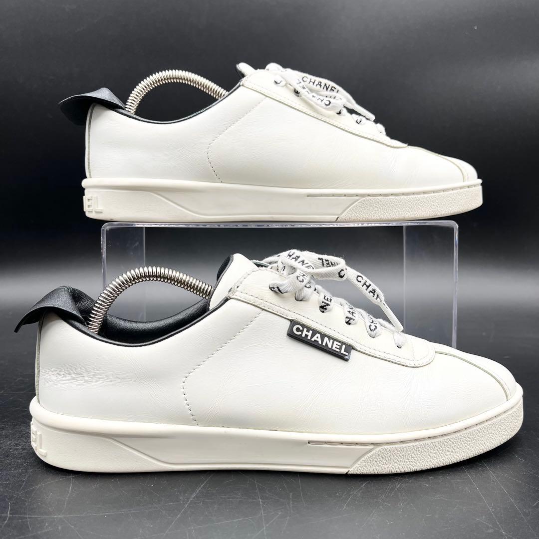 美品✨ シャネル ココマーク サイドロゴ レディース スニーカー