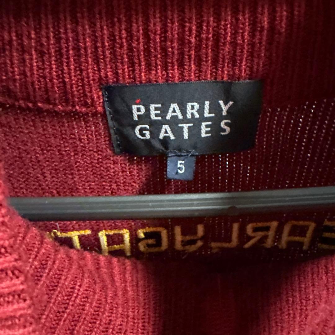 PEARLY GATES ワインレッド カーディガン