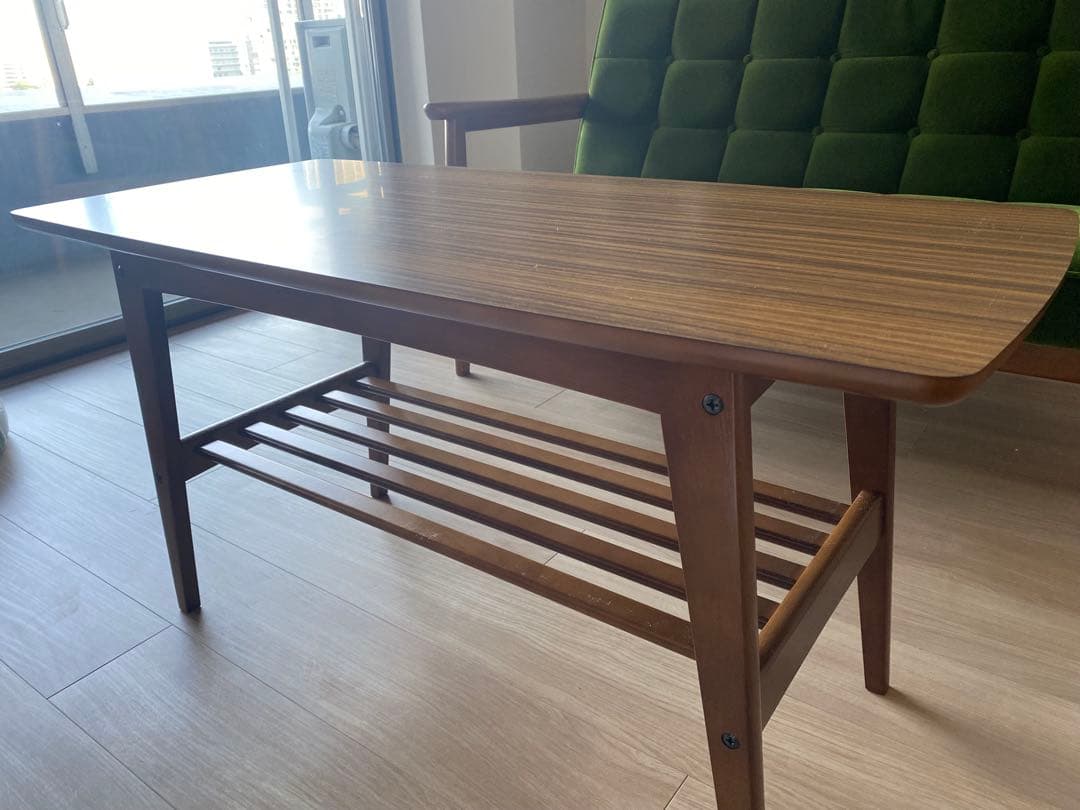 美品 値下げ【カリモク60】リビングテーブル小 幅90cm T36300