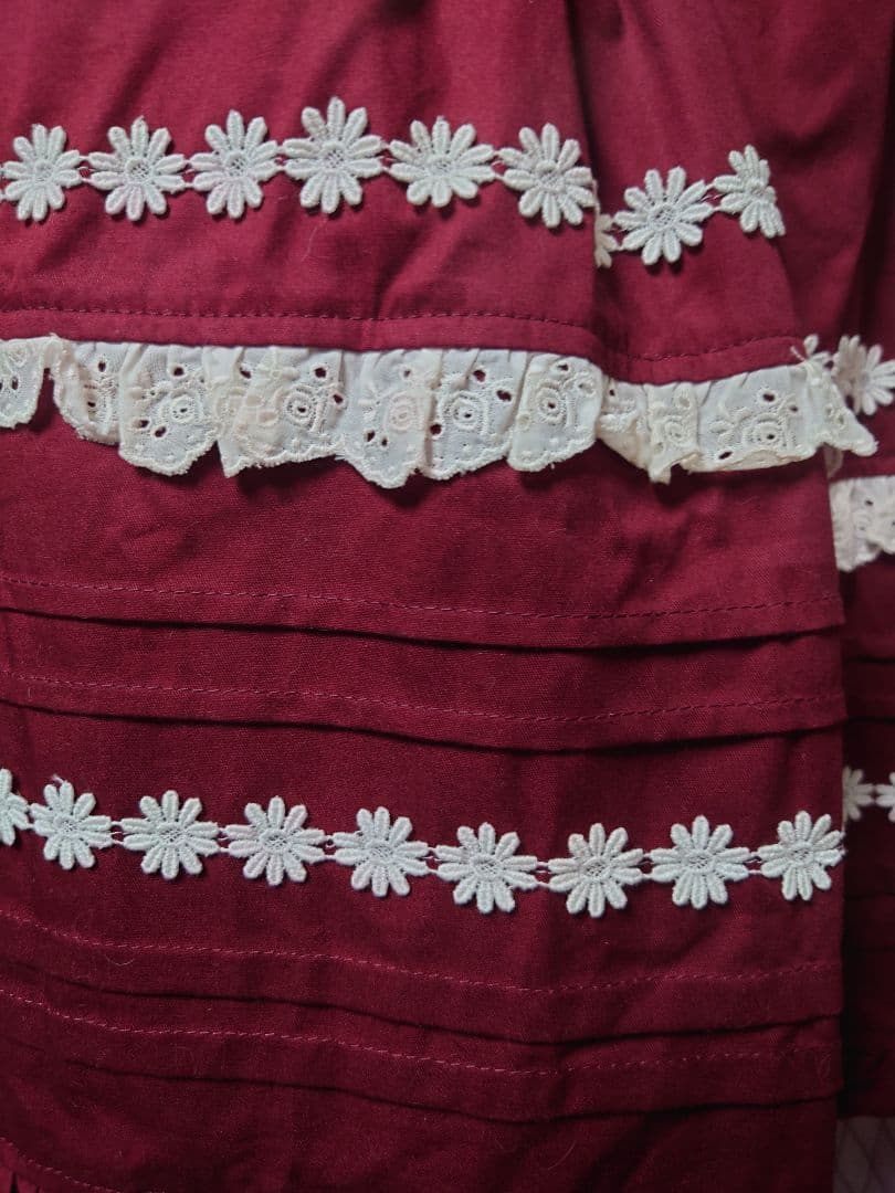 Cornet ワインレッド ワンピース