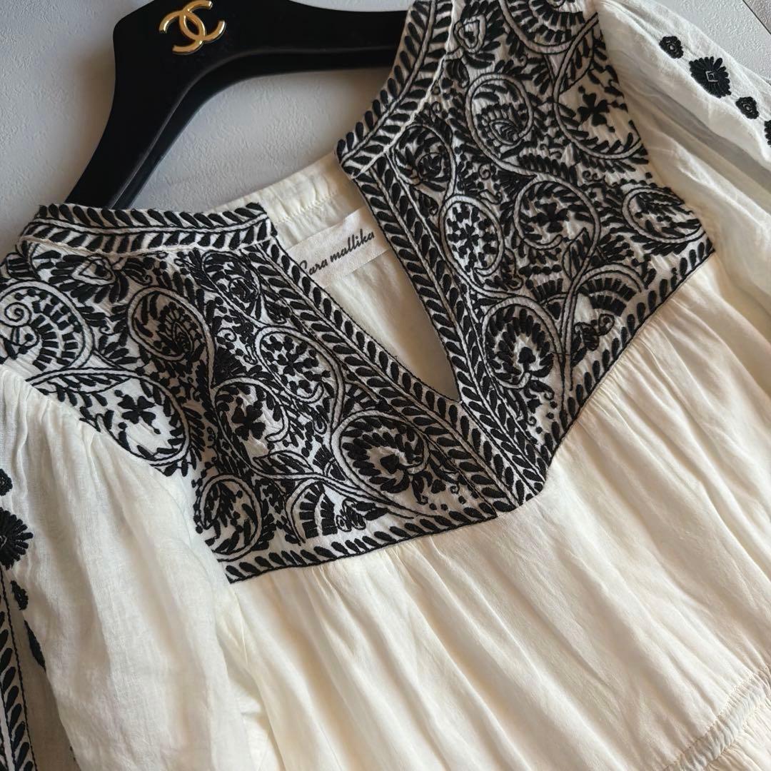 美品 SARA MALLIKA サラマリカ EMBROIDERY DRESS