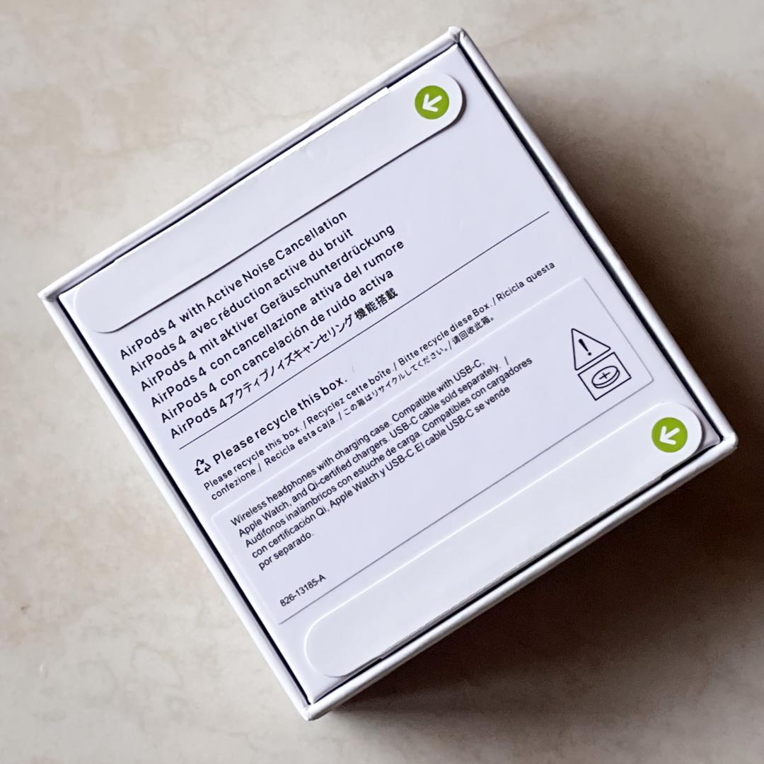 新品未開封 AirPods 4 アクティブノイズキャンセリング ANC