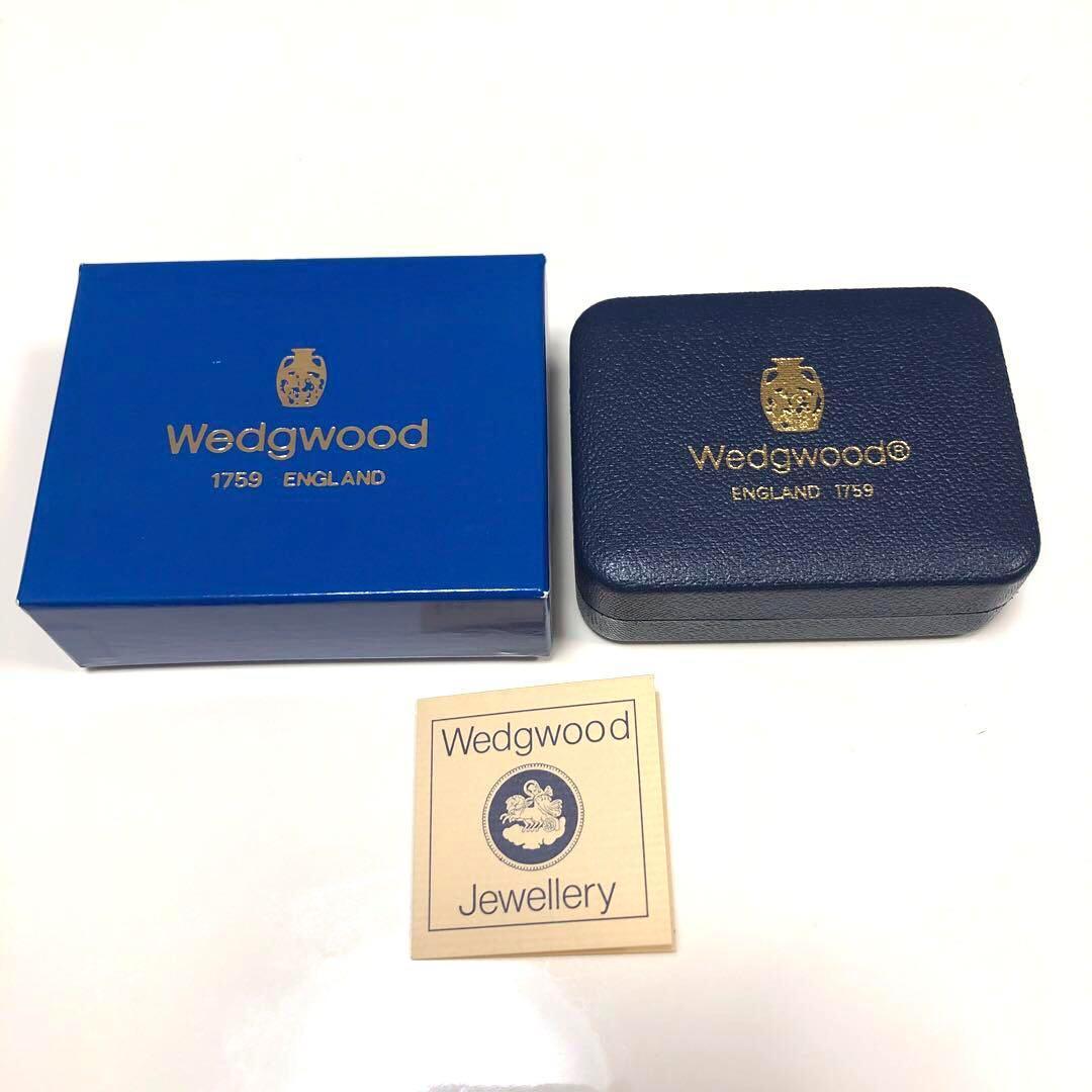 未使用　ウェッジウッド　タイピン＆カフリンクス　ジャスパー帆船　箱付　英国製