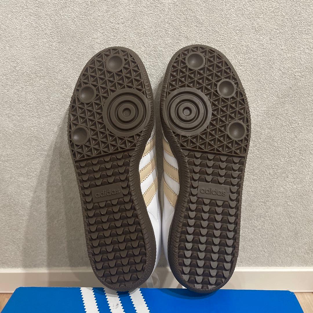 adidas SAMBA OG 23.5cmホワイト ベージュ スニーカー