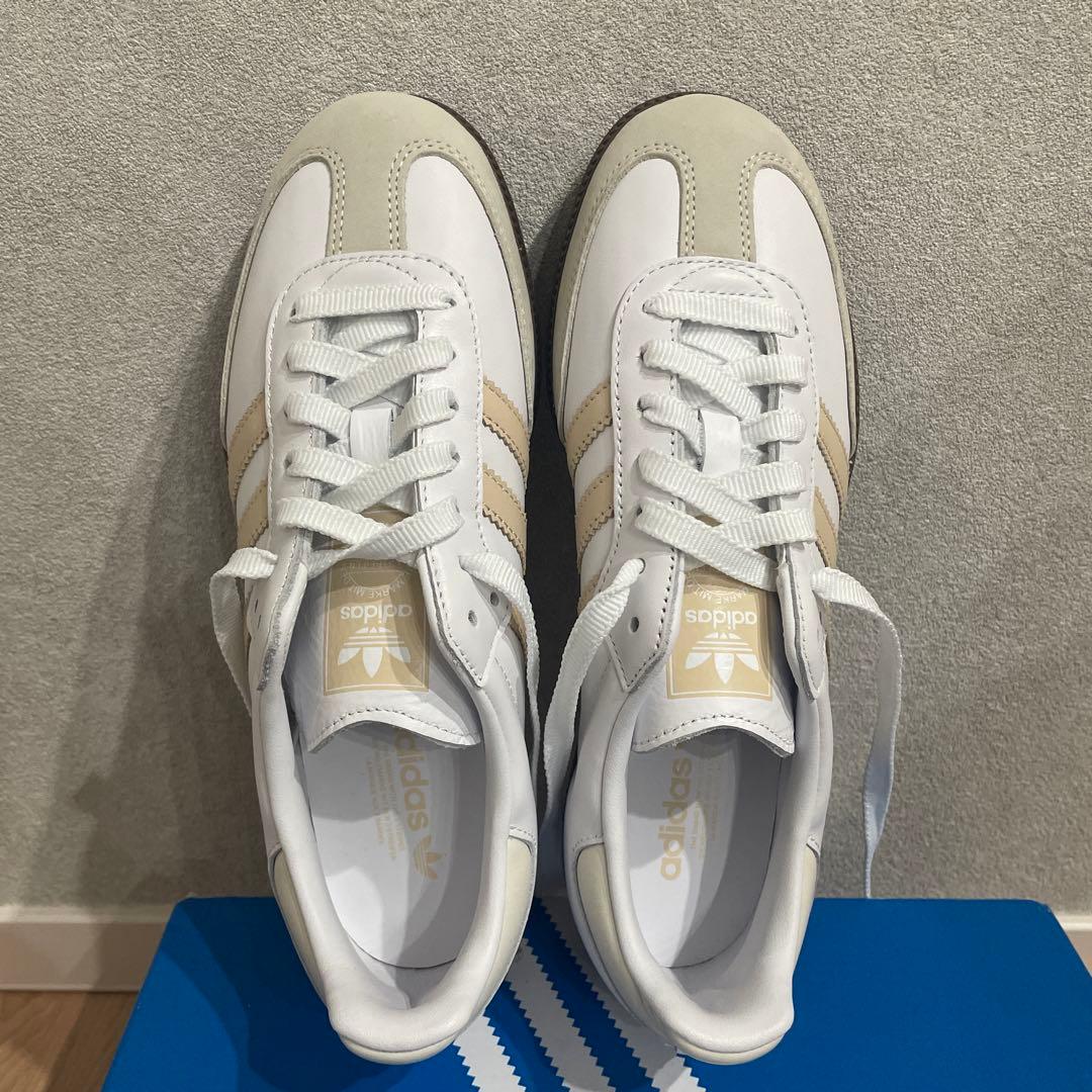 adidas SAMBA OG 23.5cmホワイト ベージュ スニーカー