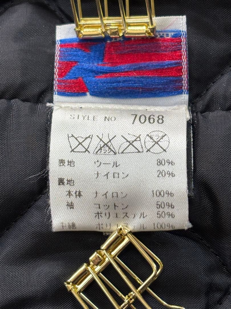 【美品】Schott ショット Pコート ダブル スタッズ ウール 山羊革 黒