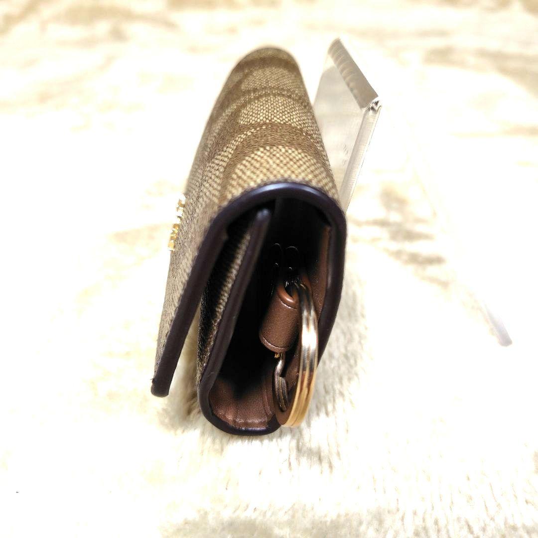 未使用級 コーチ レディース キーケース 5連 シグネチャー F77998 小物