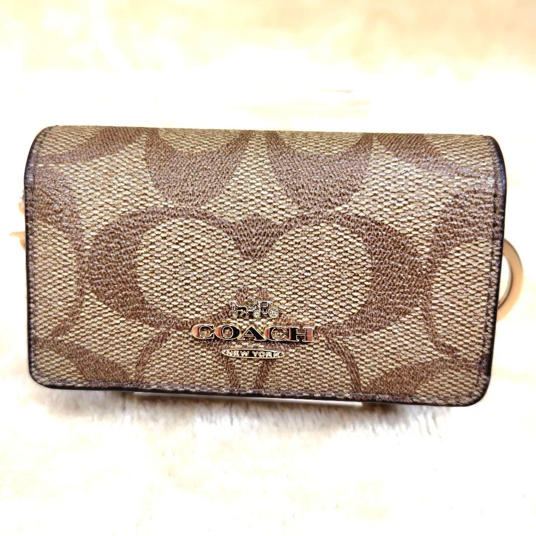 未使用級 コーチ レディース キーケース 5連 シグネチャー F77998 小物