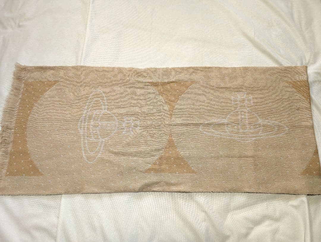 【Vivienne Westwood】イタリア製オーブロゴ・ウールマフラー