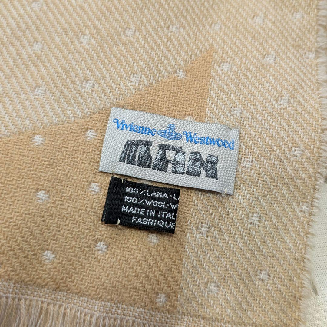 【Vivienne Westwood】イタリア製オーブロゴ・ウールマフラー