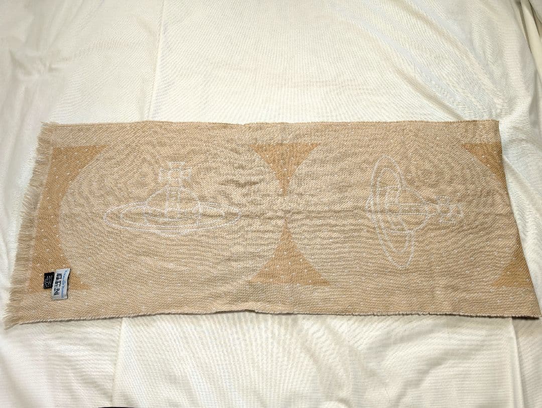 【Vivienne Westwood】イタリア製オーブロゴ・ウールマフラー