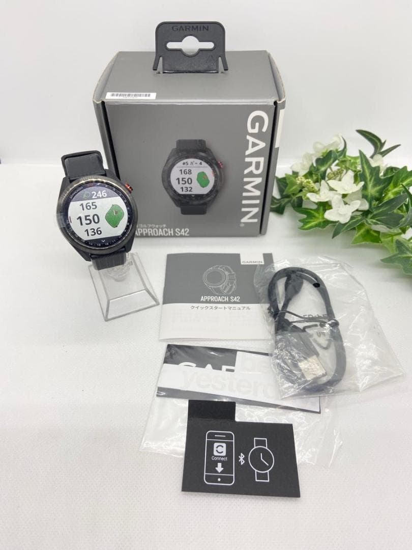 未使用　GARMIN ガーミン Approach S42 　GPSゴルフウオッチ