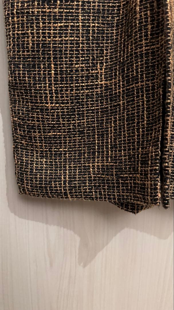 AKTE バルーンスリーブツイードワンピース