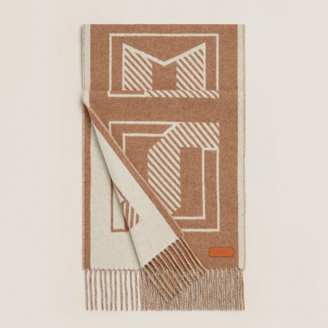 【新品未使用】HERMESカシミヤマフラー レトル・オ・カレ