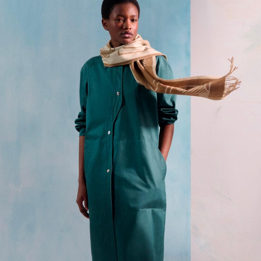 【新品未使用】HERMESカシミヤマフラー レトル・オ・カレ