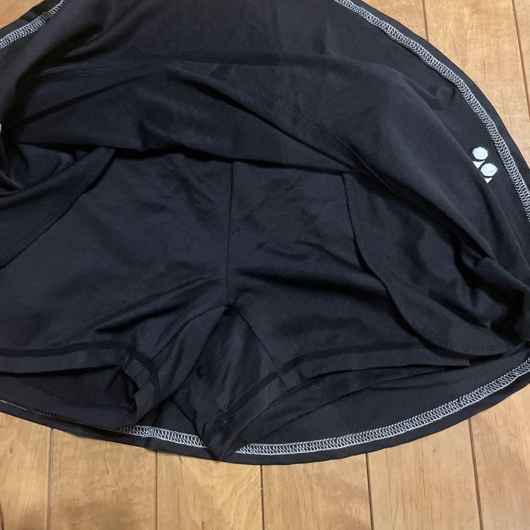 YONEXヨネックステニスウェアレディース半袖シャツスコートスカート黒M