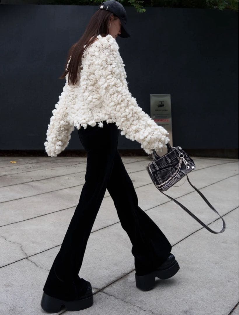 GlamLips 【新品未使用】RELAX フレア ベロアパンツ