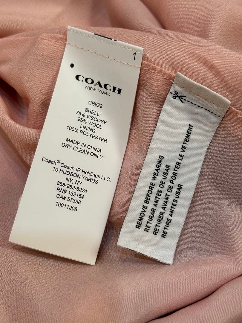 コーチ ロングワンピース ピンクマルチ 新品、未使用！